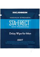 Sta-erect Delay Wipes For Men With Pheromones (10 Pack)