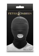 Fetish And Fashion Mouth Hood - Black