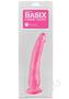 Basix Dong Slim 7 With Suction Cup 7in - Pink