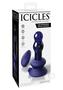 Icicles No. 83 Rechargeable Glass Plug With Remote Control - Blue