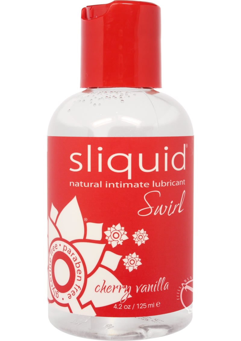 Sliquid Naturals Swirl Water Based Flavored Lubricant Cherry Vanilla 4.2oz